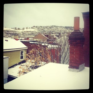 View from my bathroom window yesterday